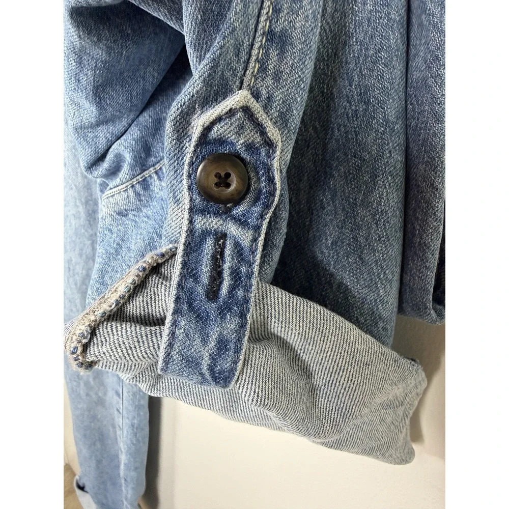 Free People Rory Slim Straight Jeans Seamed Button Pockets Tab Cuff Hems 28 NWOT
